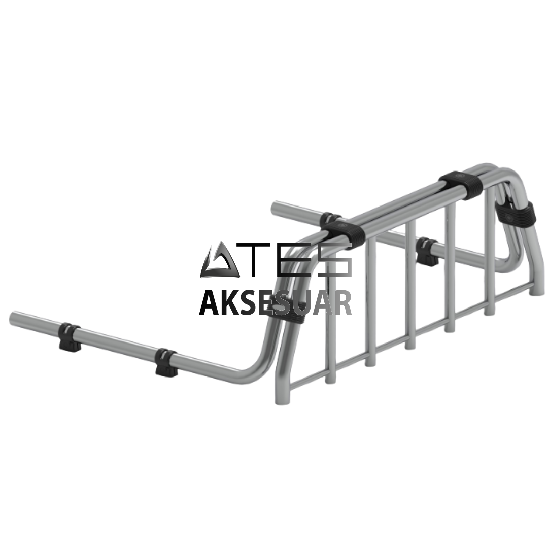 19-7.png TOYOTA HILUX 2020+ VİLLAGE MASTER Pickup Boru Tip Rollbar - Görsel 1
