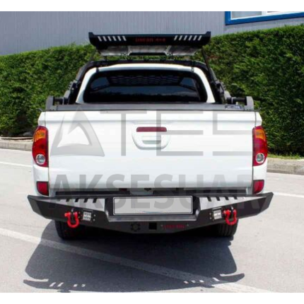 Mitsubishi L200 Dakar Çelik Arka Tampon Ledli (Sensörsüz) 2010-2015 Arası