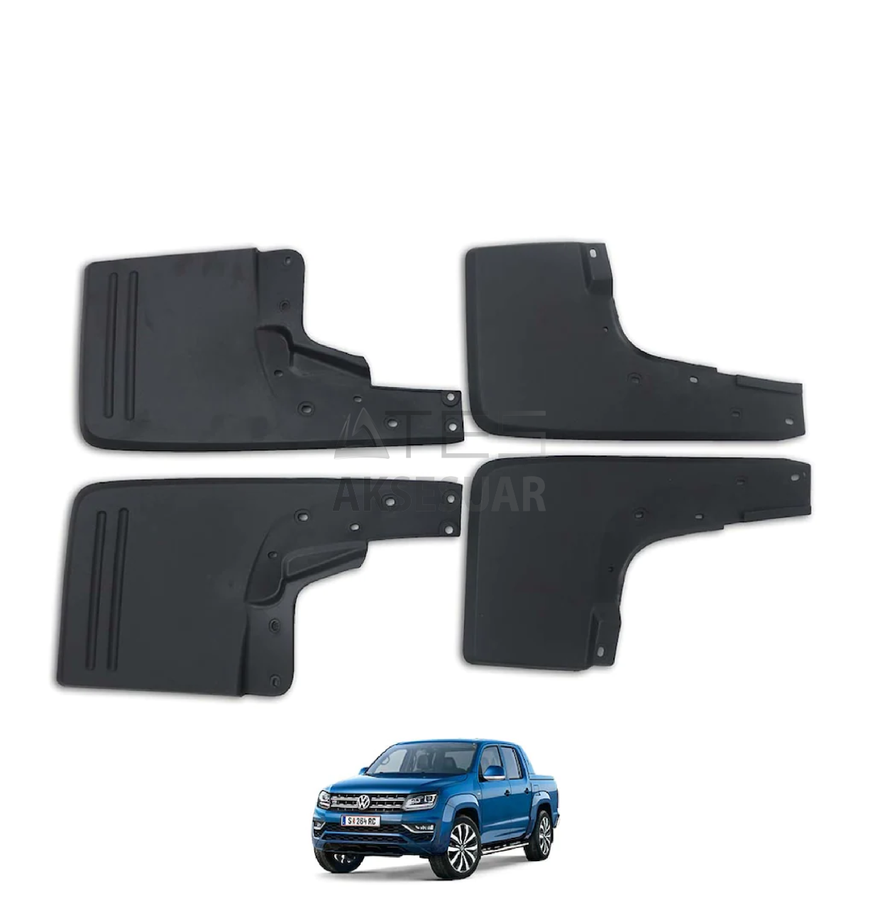 adsizhgdjgnfdn.png VW Amarok Orijinal Paçalık Tozluk Set (ABS) 4 Prç 2010-› - Görsel 1