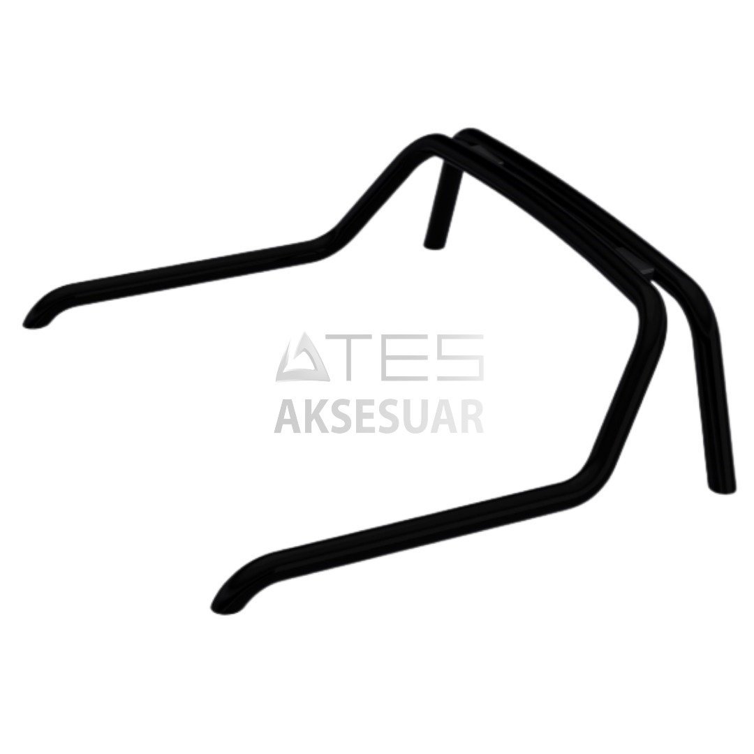 flow-black-pickup-boru-tip-rollbar-2.jpg ISUZU D-MAX 2007-2012 FLOW BLACK PİCKUP BORU TİP ROLLBAR - Görsel 1