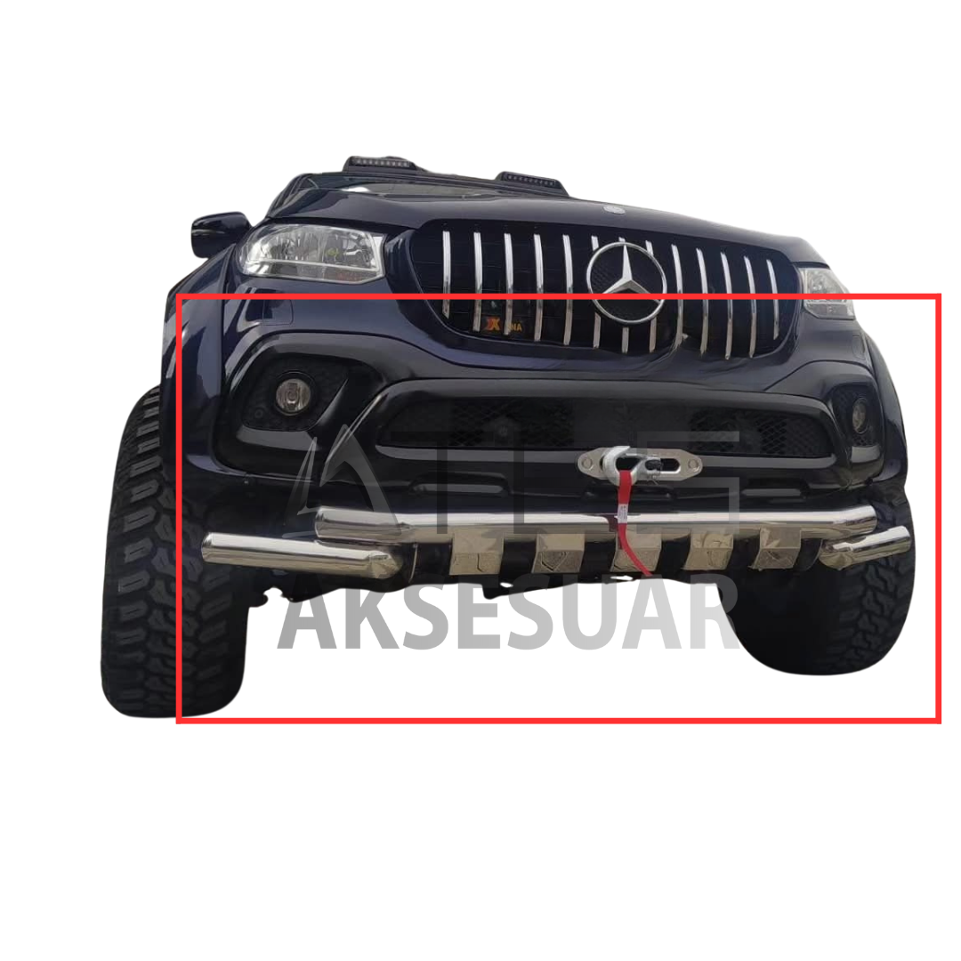 mercedes-benz-x-class-on-koruma-krom.png Mercedes Benz X-Class Ön Koruma Krom - Görsel 1