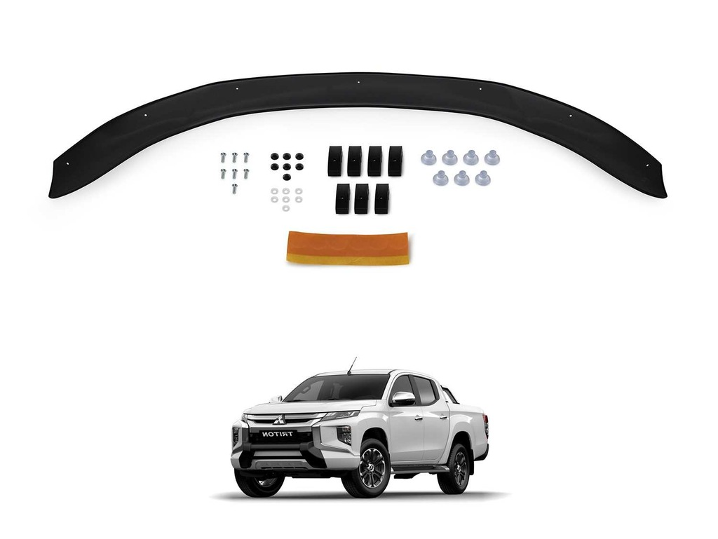 ruzgar-1-3.png Mitsubishi L200 Ön Kaput Maskesi Koruma Rüzgarlığı - Görsel 1