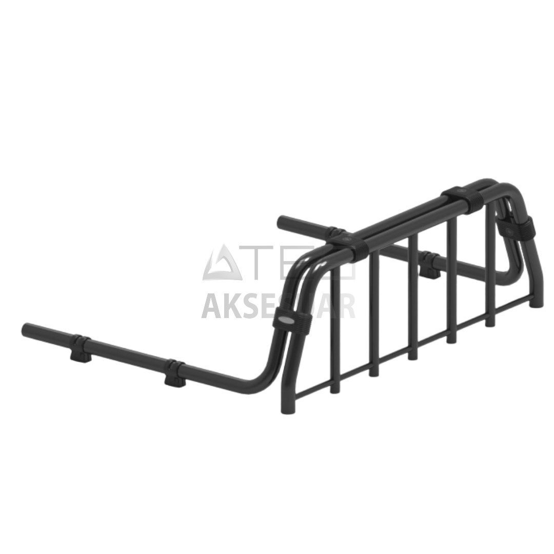 village-master-black-picku-boru-tip-rollbar-13.jpg VOLKSWAGEN AMAROK 2010-2014 VİLLAGE MASTER BLACK PİCKUP BORU TİP ROLLBAR - Görsel 1