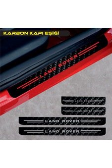 Land Freelander Rover Karbon Kapı Eşiği Oto Sticker 4 Adet