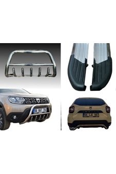 DACIA DUSTER ÖN ARKA TAMPON KORUMA AMAZON YAN BASAMAK 3 LÜ SET 2018 SONRASI