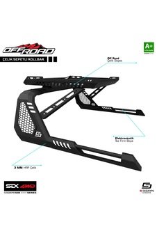 IMG-6672662587449031415.jpg S-Dizayn SDX 4WD Off Road Toyota Hilux 7 Sepetli Çelik Roll Bar V - Görsel 1