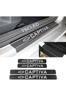 Chevrolet Captiva Karbon Kapı Eşiği Koruma Sticker (4 Adet)