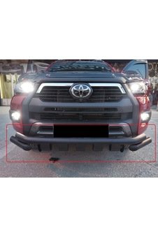 IMG-992139698275355438.jpg Toyota Hilüx 2019Ön Bıyık Glorcty Ön Koruma Siyah-Arp Pluss - Görsel 1
